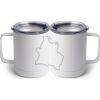 10 oz. White Stainless Steel Coffee Mug Thumbnail
