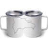 10 oz. White Stainless Steel Coffee Mug Thumbnail