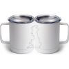 10 oz. White Stainless Steel Coffee Mug Thumbnail