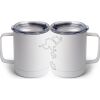 10 oz. White Stainless Steel Coffee Mug Thumbnail