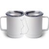 10 oz. White Stainless Steel Coffee Mug Thumbnail