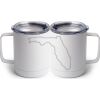 10 oz. White Stainless Steel Coffee Mug Thumbnail