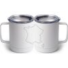 10 oz. White Stainless Steel Coffee Mug Thumbnail