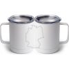 10 oz. White Stainless Steel Coffee Mug Thumbnail
