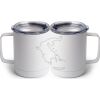 10 oz. White Stainless Steel Coffee Mug Thumbnail