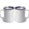 10 oz. White Stainless Steel Coffee Mug Thumbnail