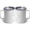 10 oz. White Stainless Steel Coffee Mug Thumbnail