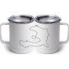 10 oz. White Stainless Steel Coffee Mug Thumbnail