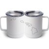 10 oz. White Stainless Steel Coffee Mug Thumbnail