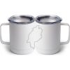 10 oz. White Stainless Steel Coffee Mug Thumbnail