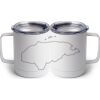 10 oz. White Stainless Steel Coffee Mug Thumbnail