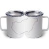 10 oz. White Stainless Steel Coffee Mug Thumbnail