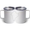 10 oz. White Stainless Steel Coffee Mug Thumbnail