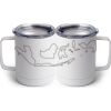 10 oz. White Stainless Steel Coffee Mug Thumbnail