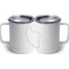 10 oz. White Stainless Steel Coffee Mug Thumbnail
