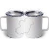 10 oz. White Stainless Steel Coffee Mug Thumbnail