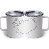 10 oz. White Stainless Steel Coffee Mug Thumbnail