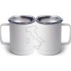 10 oz. White Stainless Steel Coffee Mug Thumbnail
