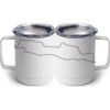 10 oz. White Stainless Steel Coffee Mug Thumbnail
