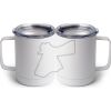 10 oz. White Stainless Steel Coffee Mug Thumbnail