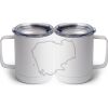 10 oz. White Stainless Steel Coffee Mug Thumbnail