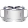 10 oz. White Stainless Steel Coffee Mug Thumbnail
