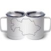 10 oz. White Stainless Steel Coffee Mug Thumbnail