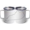 10 oz. White Stainless Steel Coffee Mug Thumbnail