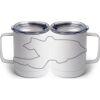 10 oz. White Stainless Steel Coffee Mug Thumbnail