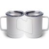 10 oz. White Stainless Steel Coffee Mug Thumbnail