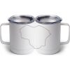10 oz. White Stainless Steel Coffee Mug Thumbnail