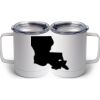 10 oz. White Stainless Steel Coffee Mug Thumbnail