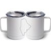 10 oz. White Stainless Steel Coffee Mug Thumbnail