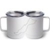 10 oz. White Stainless Steel Coffee Mug Thumbnail