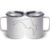 10 oz. White Stainless Steel Coffee Mug Thumbnail