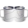 10 oz. White Stainless Steel Coffee Mug Thumbnail