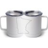 10 oz. White Stainless Steel Coffee Mug Thumbnail