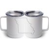 10 oz. White Stainless Steel Coffee Mug Thumbnail