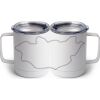 10 oz. White Stainless Steel Coffee Mug Thumbnail