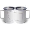 10 oz. White Stainless Steel Coffee Mug Thumbnail