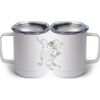 10 oz. White Stainless Steel Coffee Mug Thumbnail