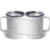 10 oz. White Stainless Steel Coffee Mug Thumbnail