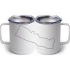 10 oz. White Stainless Steel Coffee Mug Thumbnail