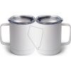 10 oz. White Stainless Steel Coffee Mug Thumbnail