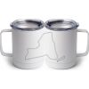 10 oz. White Stainless Steel Coffee Mug Thumbnail