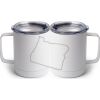 10 oz. White Stainless Steel Coffee Mug Thumbnail