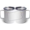 10 oz. White Stainless Steel Coffee Mug Thumbnail