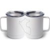 10 oz. White Stainless Steel Coffee Mug Thumbnail