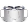 10 oz. White Stainless Steel Coffee Mug Thumbnail