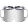 10 oz. White Stainless Steel Coffee Mug Thumbnail